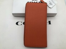 コーチ COACH 長財布 財布 シグネチャー アコーディオンラウンドジップウォレット新品 CC489 f093_画像6