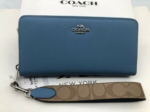 コーチ COACH 長財布 財布 シグネチャー アコーディオンラウンドジップウォレット財布 新品 CK427 h205