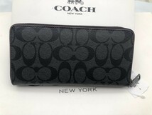 コーチ COACH 長財布 財布 シグネチャー アコーディオンラウンドジップウォレット新品l050 F25517_画像4