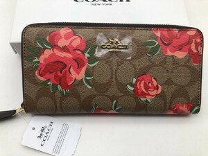 コーチ COACH 長財布 財布 シグネチャー アコーディオンラウンドジップウォレット財布 新品 F39189 j184