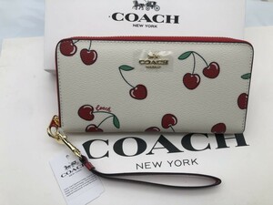 コーチ COACH 長財布 財布 シグネチャー アコーディオンラウンドジップウォレット新品e163B CF406