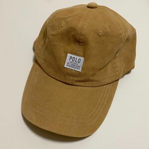 （タグ付き新品未使用）poloコーデュロイキャップ　56〜58センチ