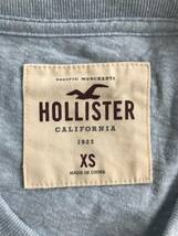 中古品 HOLLISTER ホリスター メンズ Tシャツ 半袖シャツ XSサイズ 水色 _画像4