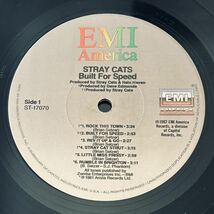 STRAY CATS US Original LP BUILT FOR SPEED .. ロカビリー ストレイキャッツ_画像3