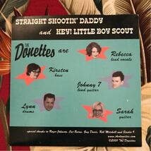 THE DONETTES 7inch STRAIGHT SHOOTIN’ DADDY 2001 US ロカビリー_画像2