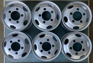 新品 未使用 トヨタ コースター 日野 リエッセⅡ TOPY DF2B 17.5×6.00 120-9 5穴 スチールホイール 6本セット