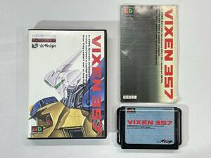 □【動作未確認】 SEGA メガドライブ専用 VIXEN 357 ヴィクセン 357 Mega Drive Cartridge ソフト セガ MD 箱 説明書 □ W07-1127