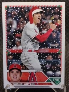 大谷翔平 ホリデー サンタハット 【2023 TOPPS HOLIDAY MEGA BOX SHOHEI OHTANI H17 SHORT PRINT】 WBC 侍ジャパン エンジェルス レア