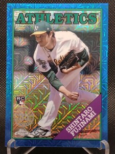 藤浪晋太郎 150枚限定 ブルー 【2023 TOPPS CHROME SILVER PACK UPDATE SERIES SHINTARO FUJINAMI T88CU-15 BLUE MOJO REFRACTOR】 レア