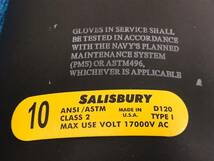 【米軍放出品】未使用品 SALISBURY 電気絶縁グローブ サイズ10 耐電ゴム手袋 17000V 保護手袋 作業手袋 (80)☆CK22P_画像5