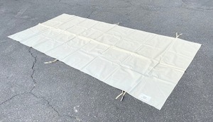 【米軍放出品】☆未使用品 テントシート フロアシート 182cm×395cm 防水 キャンプ アウトドア (100) ☆CK4G