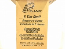 【米軍放出品】未使用品 多目的シェルフ 整理棚 PLANO 9518 オープンラック 5段 プラスチック 収納棚 (180)☆CK3AD_画像5