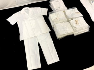 【米軍放出品】☆未使用品 半袖シャツ10枚/パンツ20枚 ズボン メンズ 白/ホワイト シャツL/パンツ36×28 (140) ☆CK28M