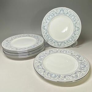 WEDGWOOD ウェッジウッド プレート ケーキ皿 17cm 8枚 洋食器 dolphins ドルフィンズ 英国 イギリス