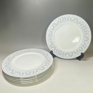 WEDGWOOD ウェッジウッド プレート 27cm 6枚 洋食器 dolphins ドルフィンズ 英国 イギリス 大皿 ラージ