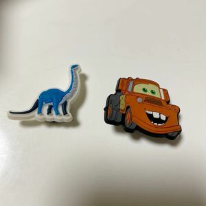 [ Crocs ]2. set meter dinosaur charm ji Bit'z The Cars cars pin character 