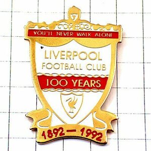 ピンバッジ・リバプール鳥の紋章サッカークラブ100周年UK英国イギリス LIVERPOOL◆フランス限定ピンズ◆レアなヴィンテージものピンバッチ