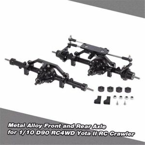 1/10 D90 RC4WD用メタル合金フロントアクスルリアアクスルYota II RCクローラー