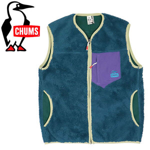 CHUMS (チャムス) CH14-1358 Bonding Fleece Vest レディース ボンディングフリースベスト CMS145 T018DarkTeal L