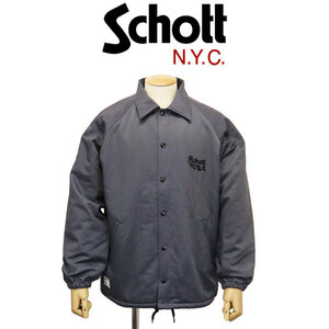 Schott (ショット) 3252011 COATCH JKT BOA LINING コーチジャケット ボアライニング 410(19)CHARCOAL XXL