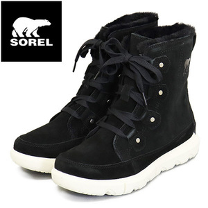 SOREL (ソレル) WMS NL5031 エクスプローラー ネクスト ジョアン ウォータープルーフ レディースブーツ 010 BLACK FAWM SRL106 US6.5-約23.