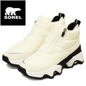 SOREL (ソレル) WMS NL5044 キネティックインパクト パフィー ジップ ウォータープルーフ レディースブーツ 191 CHALK BLACK SRL109 US7.5-