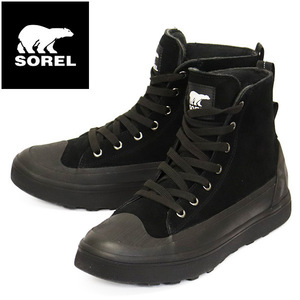 SOREL (ソレル) NM4986 シャイアン メトロ ツー スニーク ウォータープルーフ メンズ ブーツスニーカー 010 BLACK SEA SALT SRL116 US7.5-