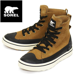 SOREL (ソレル) NM4986 シャイアン メトロ ツー スニーク ウォータープルーフ メンズ ブーツスニーカー 242 VELVET TAN BLACK SRL117 US8.5