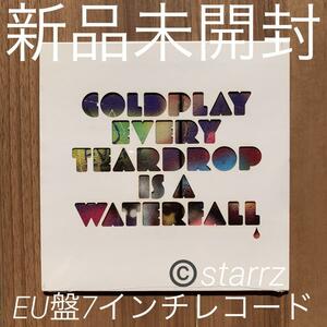 Coldplay コールドプレイ Every Teardrop Is A Waterfall 7 inch アナログレコード EU盤 新品未開封