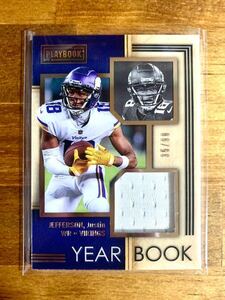 Justin Jefferson Panini Playbook Football 2022 Yearbook Swatches ジャージカード 99枚限定 ジャスティンジェファーソン Vikings NFL