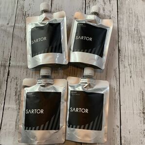 送料無料　SARTOR ブラックカラートリートメント 白髪染め　4個セット　新品　未使用　日本製　