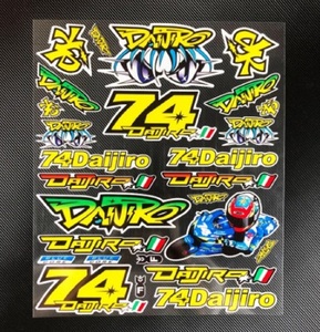 74 Daijiro 加藤大治郎 ダイジローアイ ステッカー デカール シート