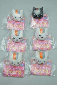  Natsume's Book of Friends nyanko. raw figure clip all 6 kind set 