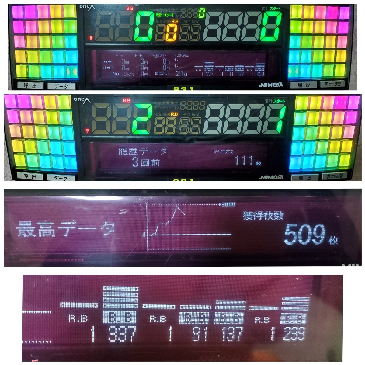 データカウンター ミモザ スロット用 家庭用電源対応-