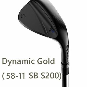 【新品】 ミルドグラインド 3 ブラック ウェッジ ダイナミックゴールド (58-11 SB/S200) Dynamic Gold