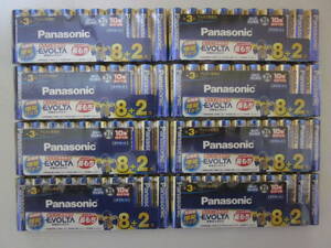 【新品・未開封】 パナソニック エボルタ（Panasonic EVOLTA） 単3形 LR6EJSP/10S (10本パックx8) アルカリ乾電池 《計80本》