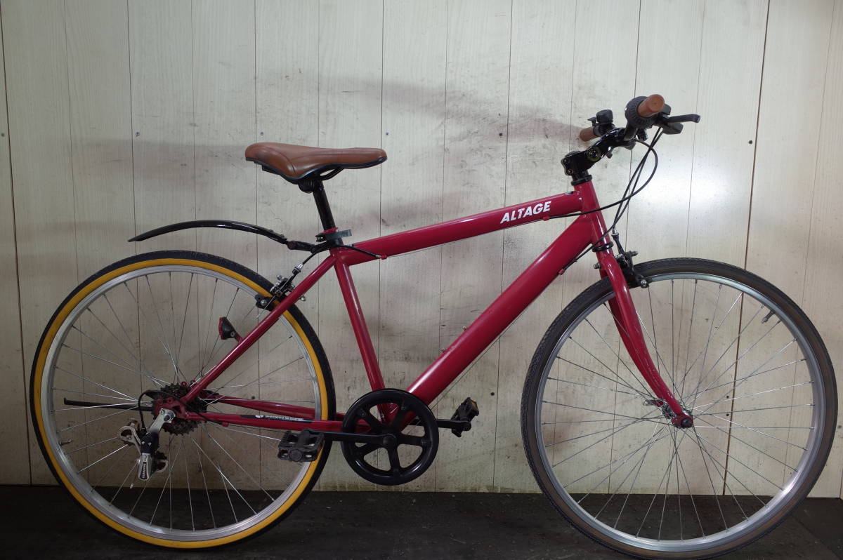 美品！OTOMO製 ALTAGE 26インチ シマノ6速 440mm クロスバイ