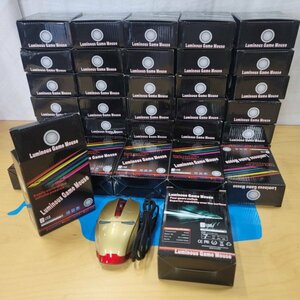 T893 まとめ売り 37個セット Luminous Game Mouse 有線 USB PC周辺機器 入力装置 ジャンク品