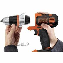 特価！バッテリー2個 BLACK+DECKER ブラックアンドデッカー 18V EVO183C1 電動マルチツール ドリル ドライバー 丸ノコ マルチのこぎり 工具_画像7