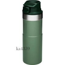 STANLEY スタンレー クラシック トラベル マグ グリーン 473ml 緑★Trigger-Action Travel Mug/ワンハンド真空マグ/水筒/ボトル/魔法瓶_画像3