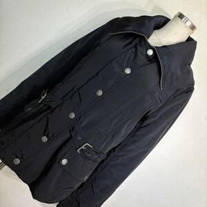 B584■キャシャレル★黒/中綿入り★デザインジャケット■