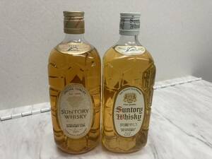 F6439 1000円～ 未開栓 古酒 SUNTORY WHISKY サントリー ウイスキー角瓶 角 2本セット 淡麗辛口