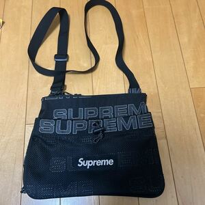 黒 21aw Supreme Side Bag シュプリーム サイド バッグ ショルダーバッグ