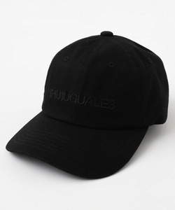 ☆【別注】ADPOSION×1PIU1UGUALE3 RELAX 6パネル刺繍ロゴCAP キャップ 帽子 ブラック×ブラック 新品未使用