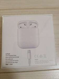 1円～！新品未使用 Apple★AirPods 第二世代 ワイヤレスイヤホンMV7N2J/A AirPods with Charging Case