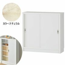 送料300円(税込)■ce030■カウンター下 引戸収納庫 ロータイプ ナチュラル(W60×D30×H70cm)【シンオク】_画像1