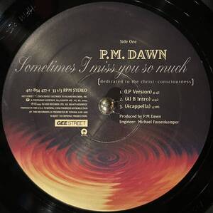 【US盤/Downtempo,Hip Hop/12】P.M. Dawn Sometimes I Miss You So Much (Dedicated To The Christ Conciousness) / 試聴検品済