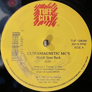 【US盤/HIPHOP/12inch】Ultramagnetic MC's Watch Your Back / 試聴検品済