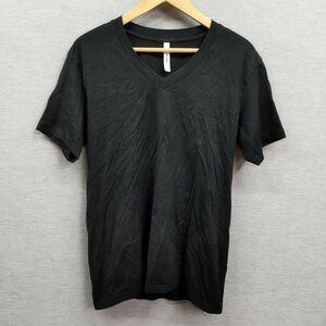 J585 ATTACHMENT 半袖 Tシャツ Vネック カットソー 無地 シンプル コットン 綿 メンズ ブラック サイズ 2 アタッチメント