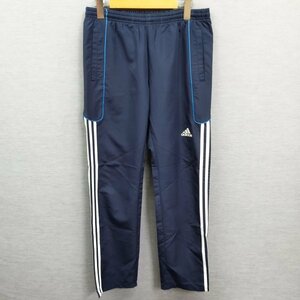 K161 adidas パンツ M ネイビー ブルー パフォーマンス ロゴ ライン スポーツ トレーニング フィットネス ジム ランニング アディダス